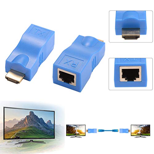 Extender HDMI, da 1080P a RJ45 Ethernet per segnale di rete...
