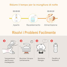 Carica l&#39;immagine nel visualizzatore di Gallery, OMORC Scaldabiberon Portatile Elettrico, Sterilizzatore con Display LCD...