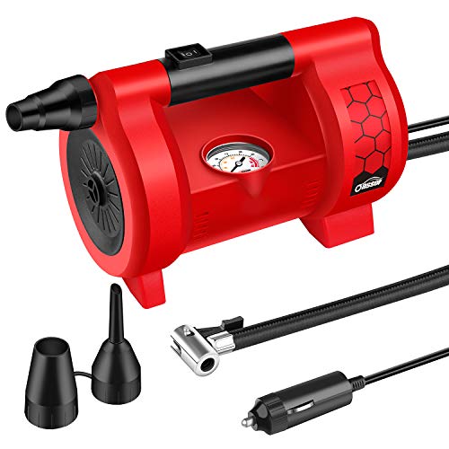 oasser Compressore Portatile per Auto Mini Pompa Aria P4 12V DC Multiuso con... - Ilgrandebazar
