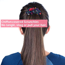 Carica l'immagine nel visualizzatore di Gallery, MOSOTECH 20 Pezzi Chiffon Scrunchies, Elastico in Cerchietti e...