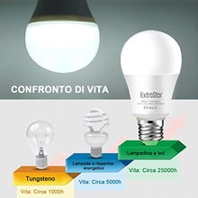 Carica l'immagine nel visualizzatore di Gallery, EXTRASTAR Lampadina Con Sensore, E27 Lampadine LED con Sensore Crepuscolare da Esterno, Auto On/Off, 9W bianco freddo 6500K per Veranda Giardino Porta d'ingresso Corridoio 2 pezzis