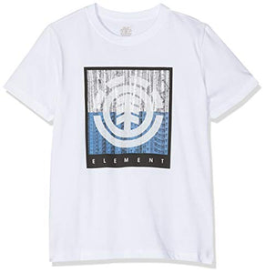 Element Density SS Boy, Tee Shirt Bambino, Optic White, XL - Ilgrandebazar