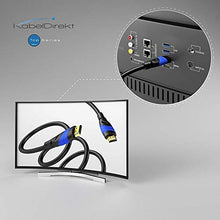 Carica l'immagine nel visualizzatore di Gallery, KabelDirekt Cavo HDMI 4K, Compatibile con 2.0a/b, 2.0, 20 m, Nero/Blu - Ilgrandebazar