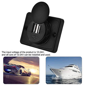 Presa usb auto, di ricarica per caricabatterie con porta USB ABS...
