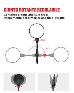 Moto Specchietto Retrovisore Omologati Universali Specchi Specchio...