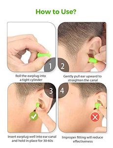 Tappi per le orecchie, cancellazione del rumore SNR 32DB 5 paia le... - Ilgrandebazar