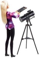 Carica l&#39;immagine nel visualizzatore di Gallery, Barbie- Carriere Astrofisica Bambola Bionda con Telescopio e Accessori,... - Ilgrandebazar
