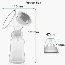Carica l&#39;immagine nel visualizzatore di Gallery, Tiralatte manuale in silicone per allattamento, 150 ml, con manico singolo,... - Ilgrandebazar