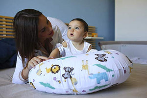 Niimo Cuscino allattamento Neonato + Federa 100% Cotone Sfoderabile e Giungla - Ilgrandebazar