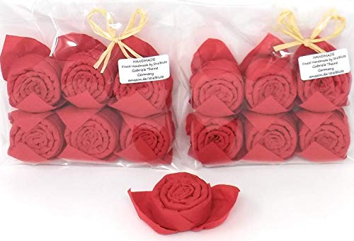 Tovaglioli Rosa in rosso, set da 12, pronti per Materna, Comunione, Nacita e... - Ilgrandebazar