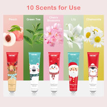 Carica l'immagine nel visualizzatore di Gallery, FURTIME Crema Mani Set - 10 Pezzi, Mini Set di Crema per le Mani, Crema per le Mani Secche Screpolate, Regali Natale, Set Regalo per Donne e Uomini - Si assorbe rapidamente, idrata istantaneamente