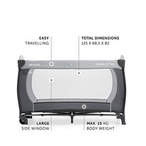 Hauck Sleep N Play Center Lettino da Viaggio, Incluso Secondo Piano per Stone