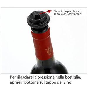 Bedee Salvavino pompa + 5 Tappi incluso, Pompa di Aspirazione in... - Ilgrandebazar