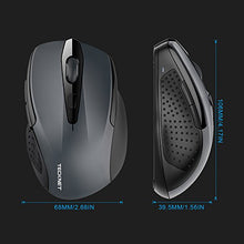 Carica l&#39;immagine nel visualizzatore di Gallery, TECKNET Mouse Bluetooth Wireless per Windows e Mac, 2600DPI, Grey