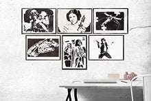 Carica l&#39;immagine nel visualizzatore di Gallery, Poster Boba Fett Slave I STAR WARS Handmade Graffiti Street Art - Artwork
