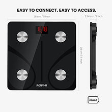 Carica l&#39;immagine nel visualizzatore di Gallery, RENPHO Bilancia Pesapersone, Professionale Bilancia Impedenziometrica Bluetooth Bilancia Pesa Persona Digitale con App-Misura Peso Corporeo, Massa Grassa, BMI, Massa Muscolare, Massa Ossea, Proteine