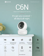 Carica l'immagine nel visualizzatore di Gallery, EZVIZ C6N Telecamera Wi-Fi Interno 1080p Videocamera Sorveglianza Interno Pan/Tilt/Zoom Compatibile con Alexa, Rotazione a 360°, Visione Notturna, Tracciamento del Movimento e Audio Bi-direzionale