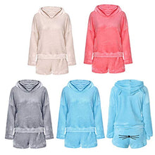 Carica l'immagine nel visualizzatore di Gallery, XingYue Direct 2 Pezzi Donne Pigiama Gatto Cute Girls Meow Sleepwear M, Gray