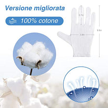 Carica l&#39;immagine nel visualizzatore di Gallery, Rovtop 10 paia Guanti Bianchi, Cotone per Ispezione Pulizia di... - Ilgrandebazar
