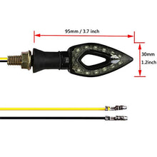 Carica l&#39;immagine nel visualizzatore di Gallery, OSAN Indicatori di direzione, 4 Pz 13 LED Frecce Motociclo Lampade Ambra 2pz - Ilgrandebazar