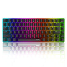 Carica l&#39;immagine nel visualizzatore di Gallery, Ajazz AK33 Tastiera Meccanica Gaming Switches Blu RGB,Tastiera da 82 teclado