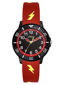s.Oliver Orologio Analogico Quarzo Unisex Bambini con Cinturino in Silicone...