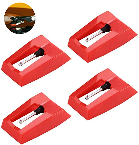Aghi Punta Diamante,Ago per Giradischi 4 Pack Sostituzione Puntine Stilo...