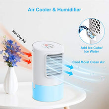 Carica l&#39;immagine nel visualizzatore di Gallery, Mini Raffreddatore D&#39;aria, Air Cooler Personale Condizionatori Ventilatore 3...