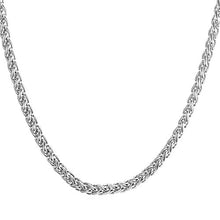 Carica l&#39;immagine nel visualizzatore di Gallery, U7 Collana Uomo a Catena Grano Sottile Robusta Grande Grossa, Argento(6mm) - Ilgrandebazar
