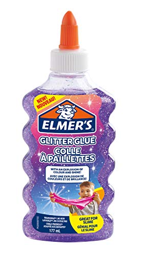 Elmer’s Colla Vinilica Glitterata | Viola | 177 ml | Lavabile e Adatta ai...