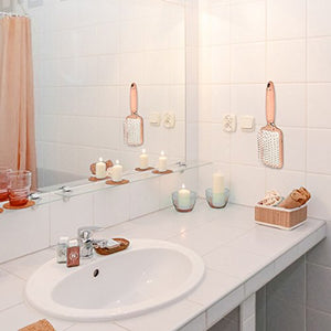 Navaris spazzola piatta per capelli - effetto Oro Rosa - Bianco - Ilgrandebazar