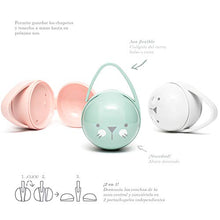 Carica l&#39;immagine nel visualizzatore di Gallery, Suavinex 306719 Scatolina Portasucchietto Duo, Hygge Colore Ghiaccio - 530 G