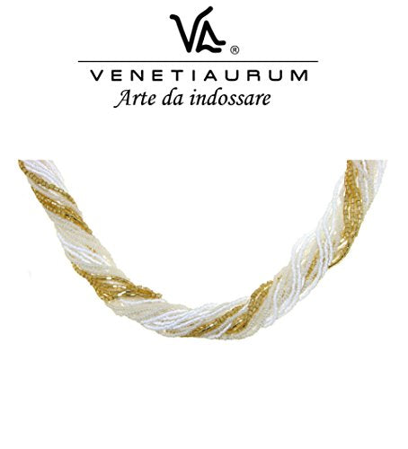 Venetiaurum - Collana donna multifilo in vetro di Murano e Argento 925 -...