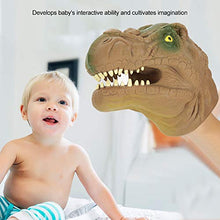Carica l&#39;immagine nel visualizzatore di Gallery, Dinosauro Mano Puppet Gloves, 6 Pollici Tyrannosaurus Rex Gioco di Marrone - Ilgrandebazar
