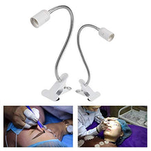 Carica l&#39;immagine nel visualizzatore di Gallery, Bonlux Portalampada a E27 con Morsetto e Spina CA Standard Bianco + Argento - Ilgrandebazar