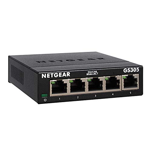 Netgear GS305 Switch Ethernet 5 porte, Gigabit desktop, hub ethernet...