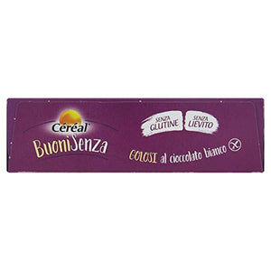 Céréal Esclusivi Golosi al Cioccolato Bianco, 6 barrette senza glutine,...
