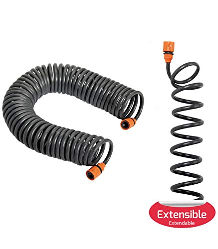 Saturnia 89185 Tubo a spirale per innaffio irrigazione 15 mt completo di...