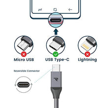 Carica l'immagine nel visualizzatore di Gallery, RAMPOW Cavo USB Type C 【Ricarica Rapida QC 3.0,5V 3A】 C 1M, Grigio