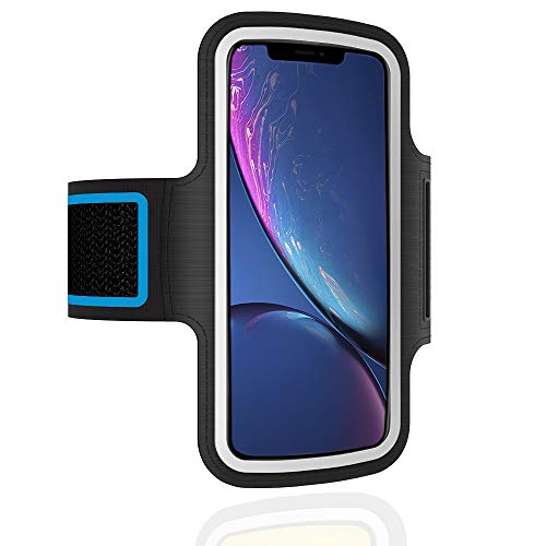 Fascia braccio cellulare sportiva running traspirante compatibile con Nero