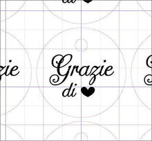 Carica l&#39;immagine nel visualizzatore di Gallery, 50 pezzi, Cartellini Stampati tondi kraft per bomboniera, 3x3 centimetri,... - Ilgrandebazar
