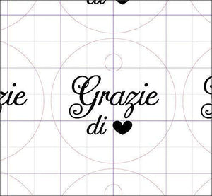 50 pezzi, Cartellini Stampati tondi kraft per bomboniera, 3x3 centimetri,... - Ilgrandebazar