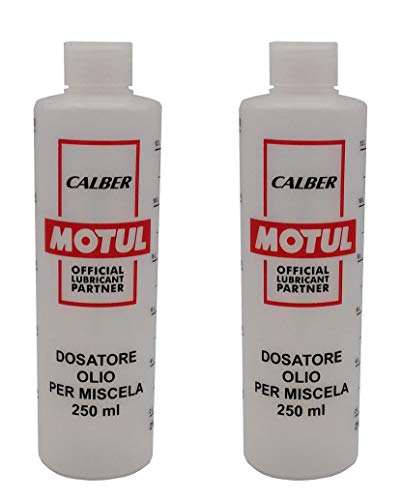 Motul N. 2 Misurini Dosatori olio per miscela 250 ml con tappo, scala...