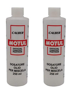 Motul N. 2 Misurini Dosatori olio per miscela 250 ml con tappo, scala...