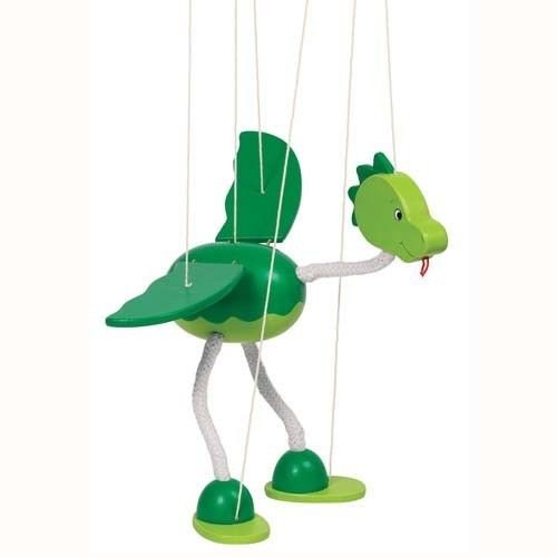Goki Nepomuk Marionnette Dinosauro, 51942 green - Ilgrandebazar