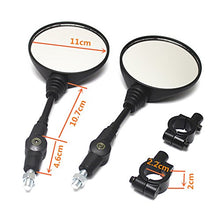 Carica l&#39;immagine nel visualizzatore di Gallery, KKmoon 1 Pair Specchio Moto Universale in Lega di Alluminio Specchietto... - Ilgrandebazar