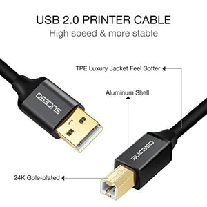 SUCESO Cavo Stampante USB 2.0-2M Tipo A Maschio a B Maschio... - Ilgrandebazar