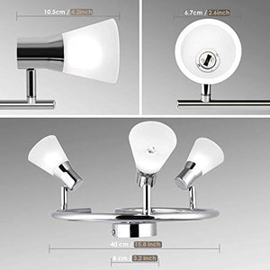 Albrillo Faretti LED da Soffitto Orientabili - 3 Lampadine G9 5 3 faretti
