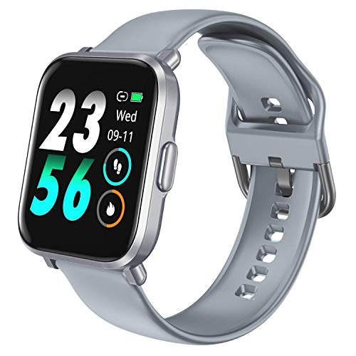 HolyHigh Smartwatch Fitness Tracker con Touchscreen a Colori Grigio-blu