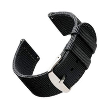 Carica l'immagine nel visualizzatore di Gallery, Archer Watch Straps | Premium Cinturino di Nylon Ricambio Sgancio 20mm, Nero - Ilgrandebazar